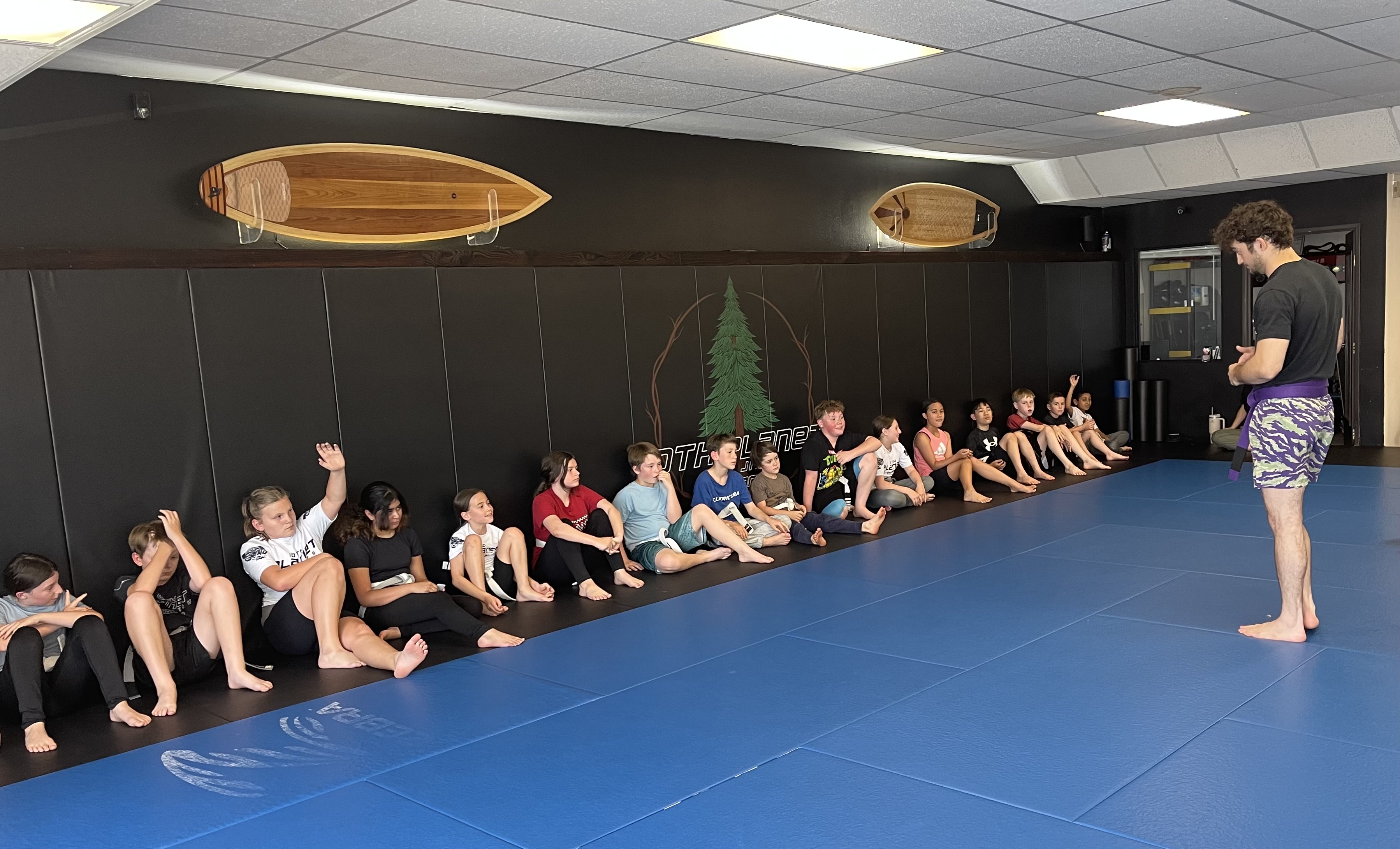 Kids training at 10th Planet Tigard summer camp